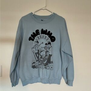 The Who Graphic Blue Crew Neck Sweater